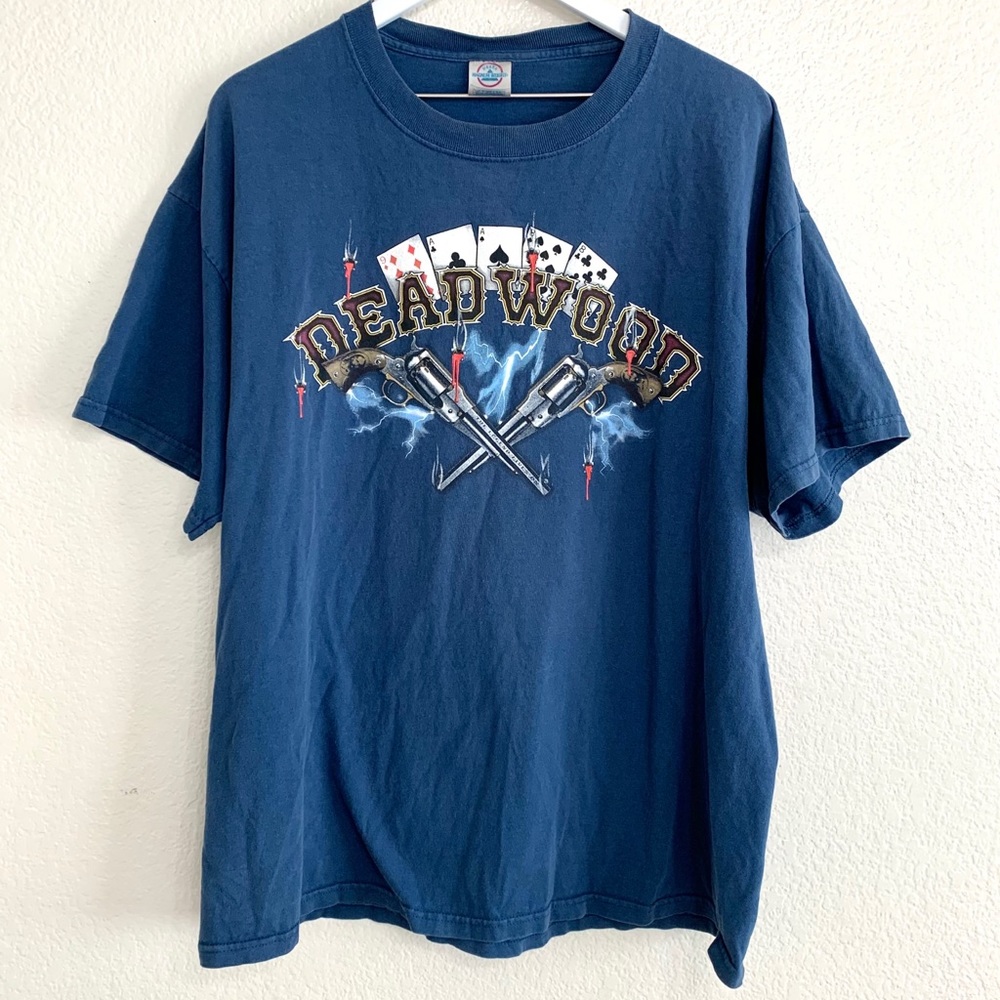 Vintage Deadwood Pistol Cards Graphic T-Shirt